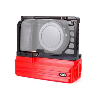 Cage and Red Battery Add-On for Sony A6000 A6300 A6400 A6500