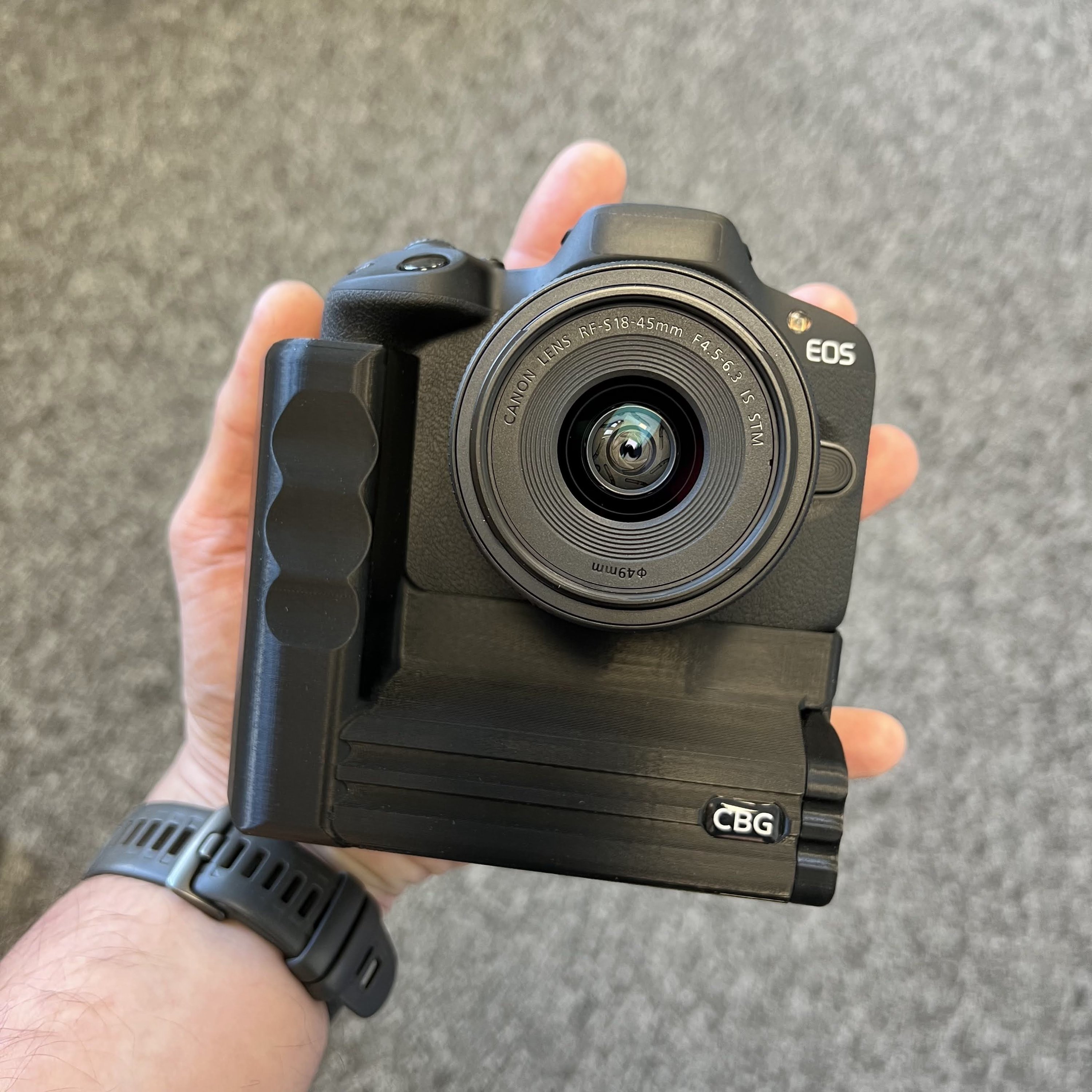 Battery Grip for Canon EOS R50 by Custom Battery Grips